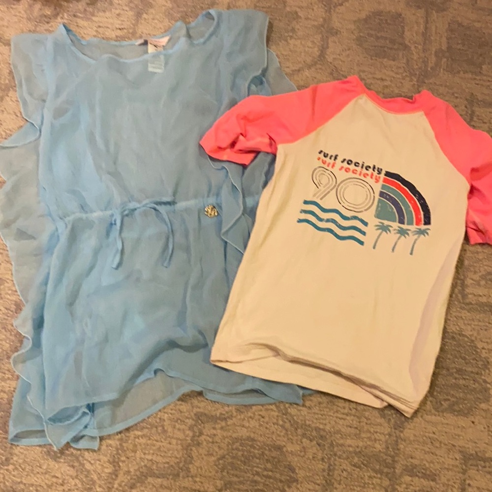 Cute cover-up and swim shirt!